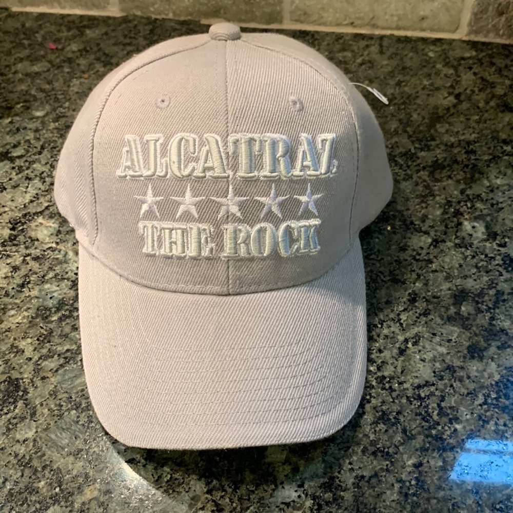 🎁 New California Alcatraz The Rock Hat/Cap grey, adjustable tabs